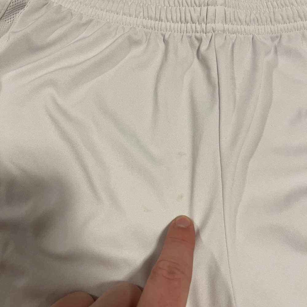 adidas White Men's Athletic Shorts - Picture 2 of 9